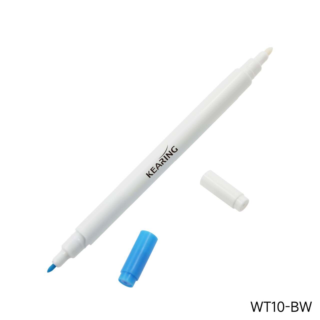 Blue & White Dual Tips Water Erasable Pen 1mm Fiber Tip - 12 Pack